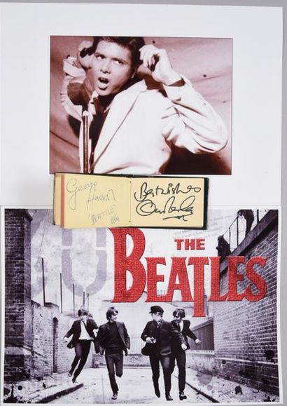 null BEATLES (The). 

Small book with the autograph signatures and the dedication...