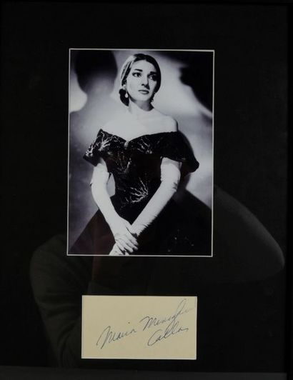 null CALLAS Maria (1923-1977).

Autograph piece accompanied by a B&W photographic...