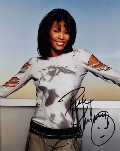 null HOUSTON Whitney (1963-2012).

Colour photographic reproduction of the singer...