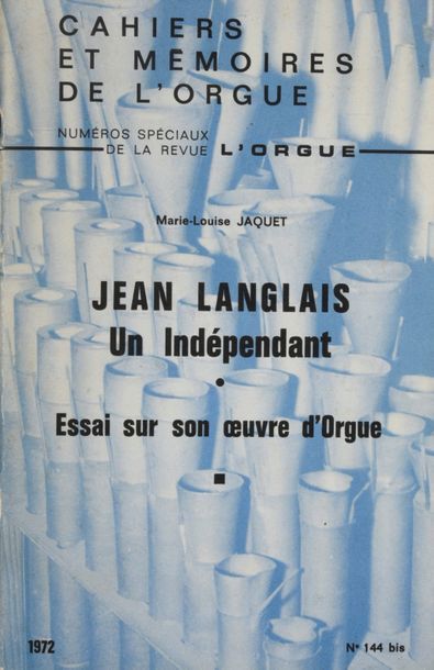null LANGLAIS Jean (1907-1991). 

Numéro spécial de la revue « L’Orgue » consacré...