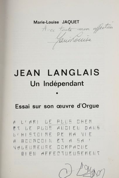 null LANGLAIS Jean (1907-1991). 

Numéro spécial de la revue « L’Orgue » consacré...