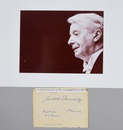 null MUNCH Charles (1891-1968).

Pièce autographe signée « London mai 52 ».

Bon...