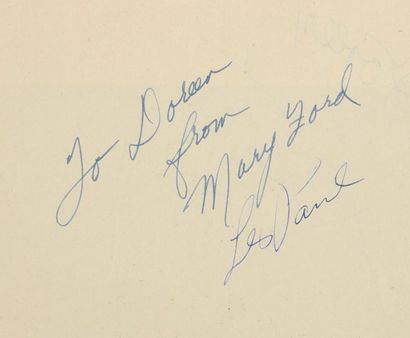 null PAUL Les (1915-2009).

Autograph piece signed by the guitarist accompanied by...