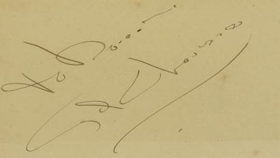 null CHARISSE Cyd (1922-2008).

Pièce autographe signée par l’actrice accompagnée...