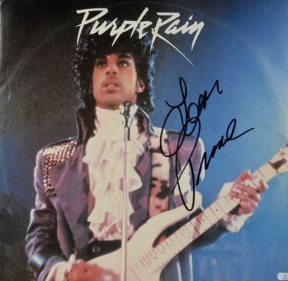 null PRINCE (1958-2016).

Cover of the 1984 album Purple Rain bearing the singer's...