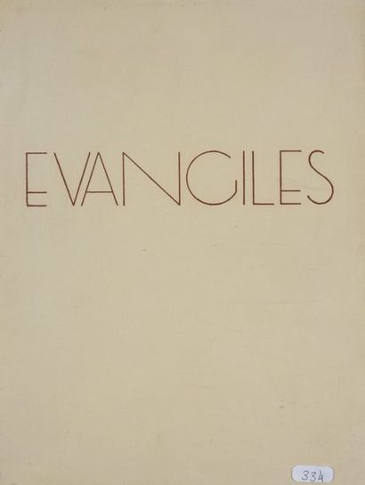 null BOULLET Jean (1921-1970).

Les Evangiles, Paris, 1947. In-6° agrémenté de soixante-dix-sept...