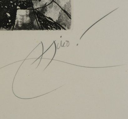 null MIRO Joan (1893-1983).

Lithographie intitulée « Les Saltimbanques » numérotée...