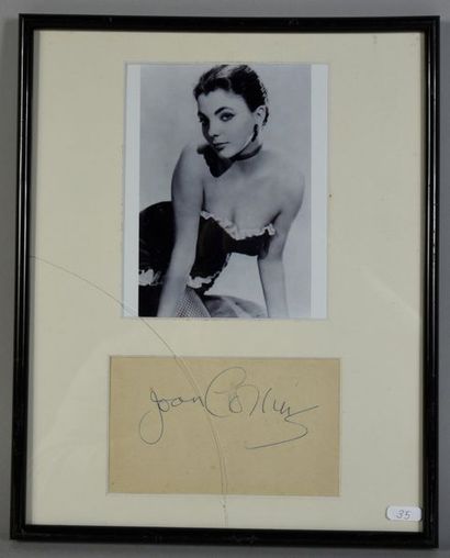 null Joan HILLS (°1933).

Autograph piece accompanied by a B&W photographic reproduction...