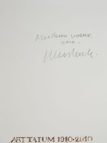 null WEISBUCH Claude (1927-2014).

Greeting card on wove paper with two autograph...
