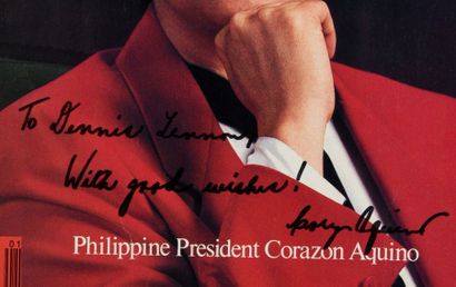 null AQUINO Corazon (1933-2009).

Time Magazine, June 5, 1987, crowned Corazon Aquino...
