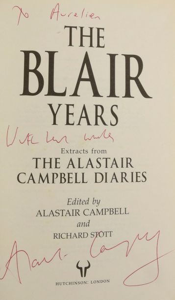 null CAMPBELL Alastair (°1957).

The Blair Years in-4° format with autograph signature...