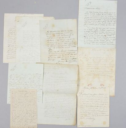 null BOLLE Louis-Marie (1742-1823).

Set of ten autograph letters addressed to Major...