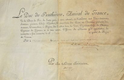 null LOUIS XVI, roi de France (1754-1793).

Pièce imprimée et manuscrite sur parchemin....