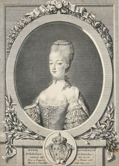 null CATHELIN Louis-Jacques (1738-1804).

Marie Antoinette Archduchess of Austria,...