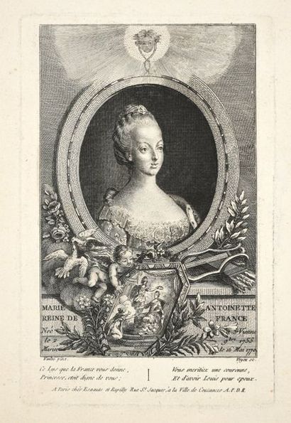 null VAN LOO Charles-André (1705-1765).

Marie-Antoinette, reine de France. 

Eau-forte...