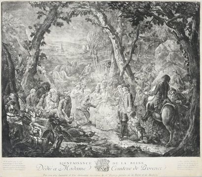 null GAUTIER D’AGOTY Jean-Baptiste (1738-1786).

Bienfaisance de la reine. 

Gravure...