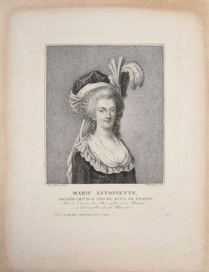 null FRENCH SCHOOL OF THE END OF THE 18th CENTURY.

Marie-Antoinette Archduchess...