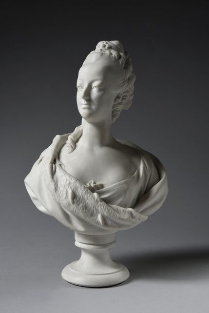 null PAJOU Augustine (1730-1809), after.

Marie-Antoinette, dauphine of France, (1755-1793).

Bust...