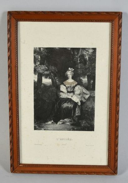null MARIE-CAROLINE, Duchess of Berry (1798-1870).

Lithograph signed Fonrouge representing...