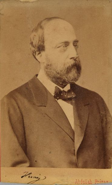 null HENRI, comte de Chambord (1820-1883).

Portrait photographique signé Abdullah...