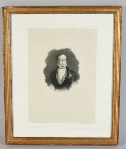 null HENRI, comte de Chambord (1820-1883).

Gravure représentant un portrait du jeune...