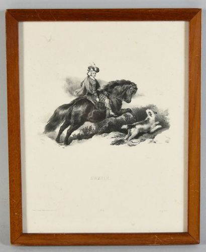 null HENRI, comte de Chambord (1820-1883).

Lithographie représentant un portrait...