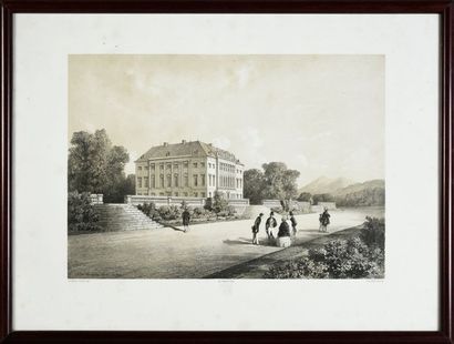 null FROHSDORF CASTLE.

Set of two beautiful lithographs representing the residence...