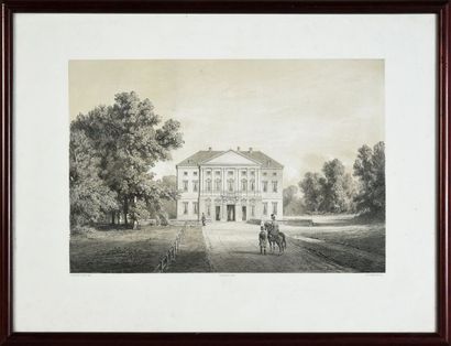 null FROHSDORF CASTLE.

Set of two beautiful lithographs representing the residence...