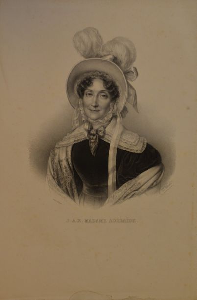 null ÉCOLE FRANÇAISE DU XIXe SIÈCLE.

Portrait de la princesse Adélaïde d’Orléans....