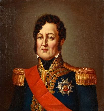 null 19th CENTURY FRENCH SCHOOL.

Portrait of Louis-Philippe, King of the French....