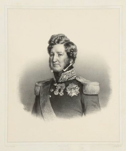 null LOUIS-PHILIPPE Ier, roi des Français (1773-1850).

Bel ensemble de quatre lithographies...