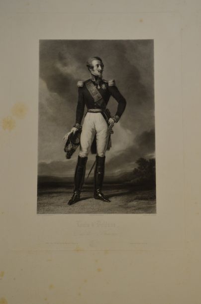 null 19th CENTURY FRENCH SCHOOL.

Portrait of Prince Louis of Orleans, Duke of Nemours.

Lithograph...