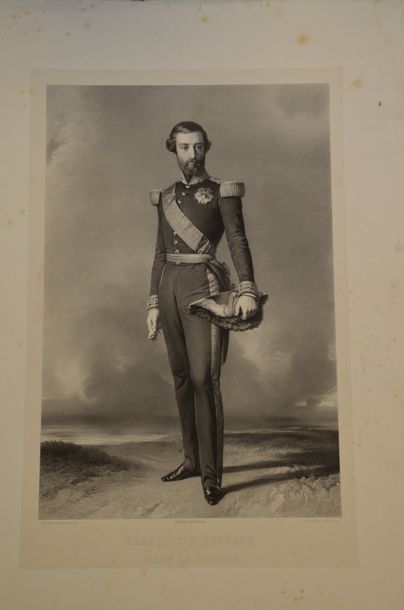 null ÉCOLE FRANÇAISE DU XIXe SIÈCLE. 

Portrait de François d’Orléans, prince de...