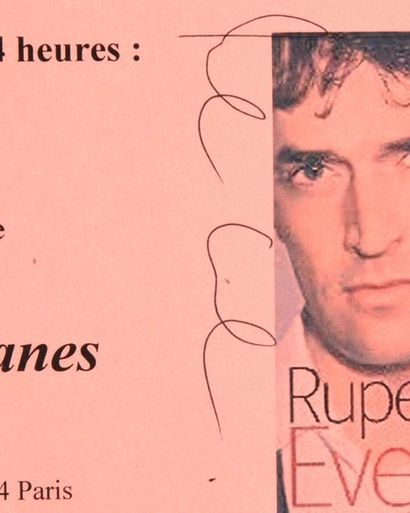 null EVERETT Rupert (°1959).

Programme portant la dédicace autographe de l’acteur,...