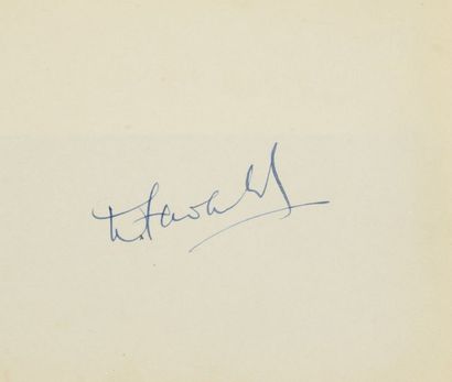 null FAIRBANKS Douglas Junior (1909-2000).

Autograph piece signed by the actor in...