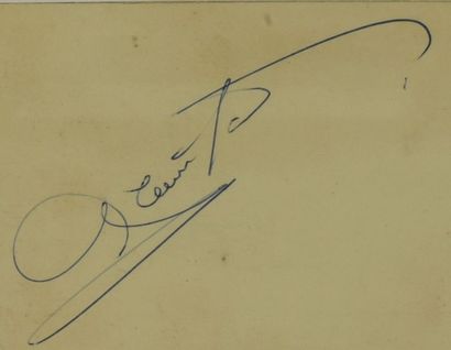 null FORD Glenn (1916-2006).

Pièce autographe signée : « Glenn Ford » accompagnée...