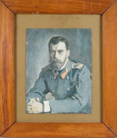 null SEROV Valentin Alexandrovich (1865-1911), after.

Half-body portrait of Emperor...