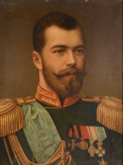 null NICOLAS II, Emperor of Russia (1868-1918).

Chromolithographic portrait showing...
