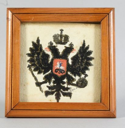 null MAISON IMPERIALE DE RUSSIE.

Dessin signé A. Auks, représentant l’aigle impérial...
