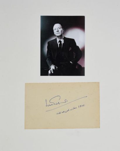 null GIELGUD John (1904-2000).

Autographed and signed play "With all best wishes,...