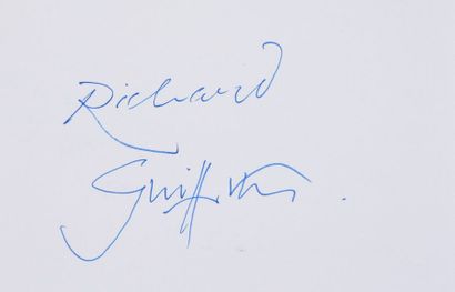null GRIFFITHS Richard (1947-2013).

Autograph piece signed by the British actor...