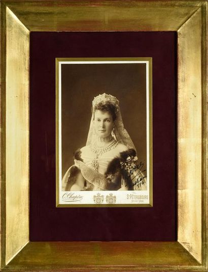 null MARIA PAVLOVNA, grande-duchesse de Russie (1854-1920).
Portrait photographique...