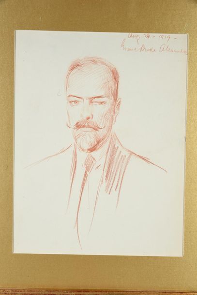 ZAROKILLI Nicolas Paganiotti (1879-1945) Portrait du grand-duc Alexandre Mikhaïlovitch...