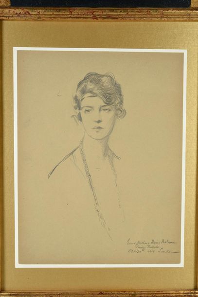 ZAROKILLI Nicolas Paganiotti (1879-1945) Portrait of Grand Duchess Maria Pavlovna...
