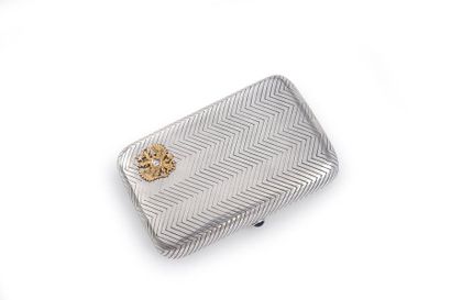 null LITTLE SILVER CIGARETTE CASE.
By HOLMSTRÖM for FABERGÉ, St. Petersburg, before...