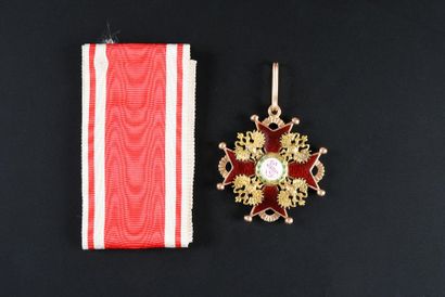 null ORDER OF ST. ST. STANISLAUS.
Commander model, with tie ribbon in red and white...