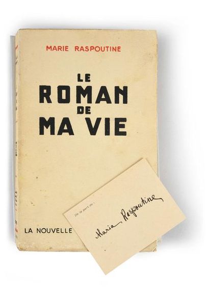 null RASPOUTINE Marie. The novel of my life. La nouvelle société d'édition, Paris,...
