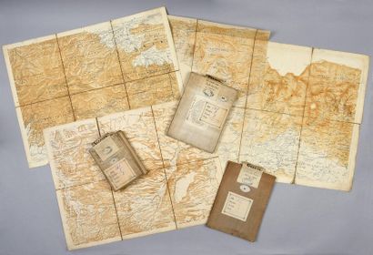 null [LIBRARY OF GAGARIN PRINCES].
Set of 3 enhanced maps representing Germany and...