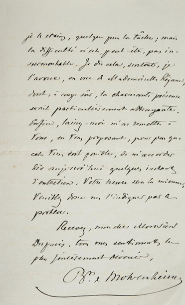 null MEMBRES DE LA COUR IMPÉRIALE.
Ensemble de correspondances adressées à Adolphe...