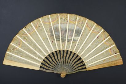 null The castle of Kinkempois in Angleur, circa 1900
Folded fan, commissioned, the...